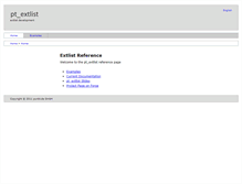 Tablet Screenshot of extlist.punkt.de